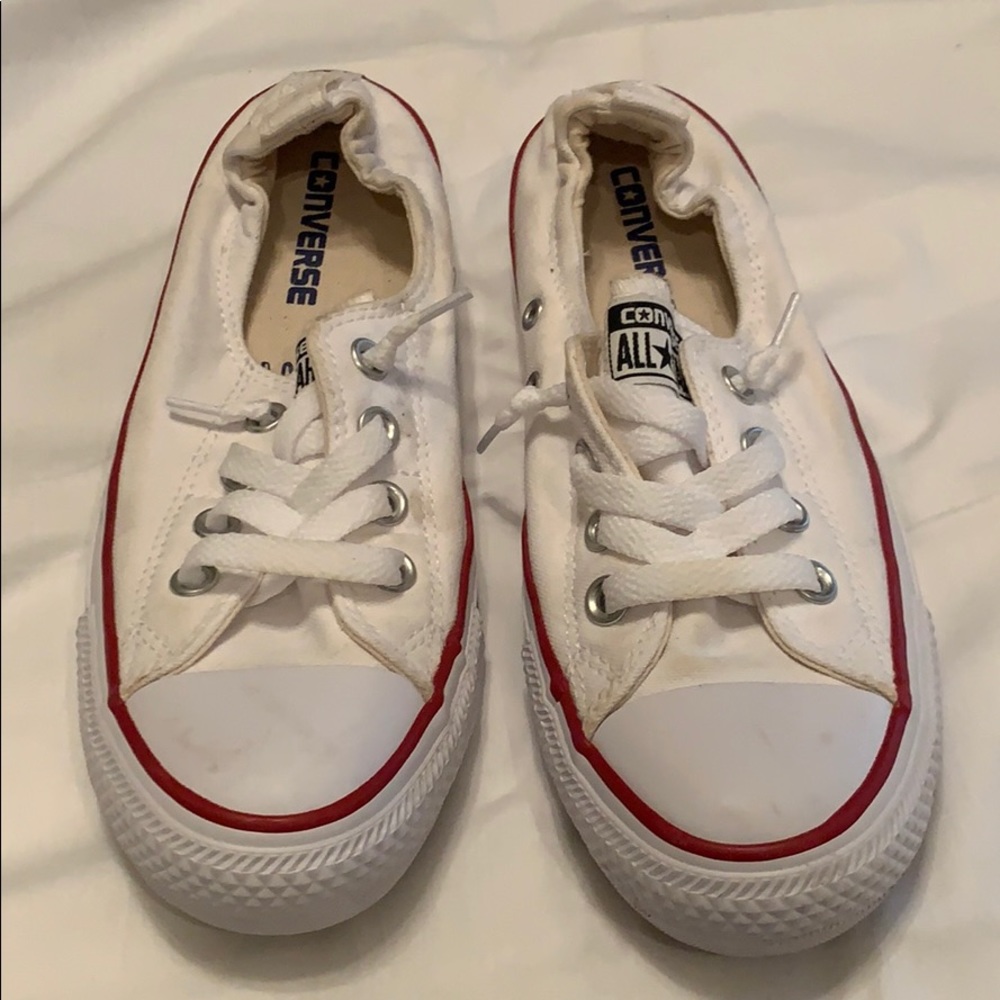 White Slip On Converse